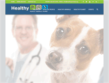 Tablet Screenshot of healthyanimals.org